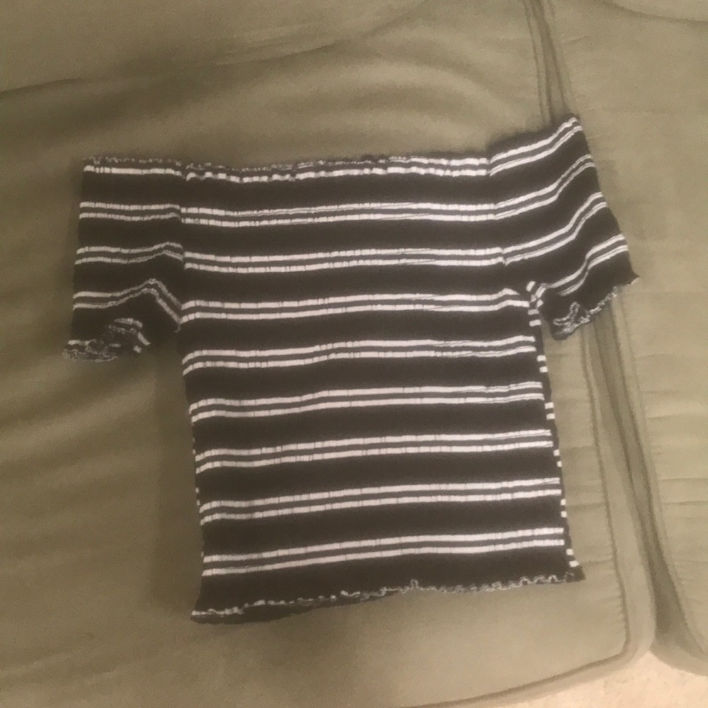 Off the shoulder crop top